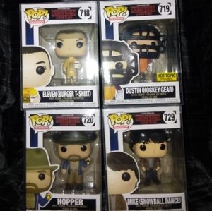 Stranger Things Funko Pop 5 piece set.